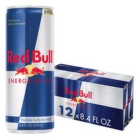 Red Bull Energy Drink, 80mg Caffeine, 8.4 fl oz - 12 Each