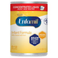 Enfamil Infant Formula, Milk-Based with Iron, 0-12 months - 13 Fluid ounce