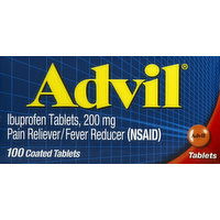 Advil Ibuprofen, 200 mg, Coated Tablets, 100 Each