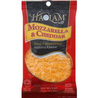 Haolam Cheese, Fancy Shredded, Mozzarella & Cheddar - 8 Ounce