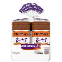 Thomas' Bread, Cinnamon Raisin, Swirl, Value Pack - 2 Each