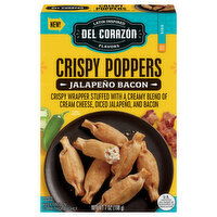 Del Corazon Crispy Poppers, Side, Mild Spicy, 7 Ounce