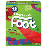 Fruit by the Foot Fruit Flavored Snacks, Berry Tie-Dye/Strawberry Tie-Dye - 48 Each