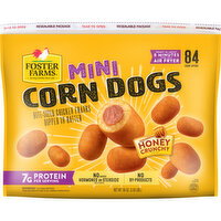 Foster Farms Honey Crunchy Mini Corn Dogs Family Pack, Frozen - 84 Each
