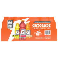 Gatorade Thirst Quencher, Lemon Lime/Fruit Punch/Orange, 24 Each