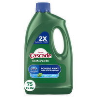 Cascade Complete Dish Detergent Liquid Gel, Fresh - 75 Ounce