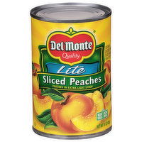 Del Monte Sliced Peaches, Lite - 15 Ounce