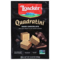 Loacker Wafer Cookies, Dark Chocolate, Bite Size - 8.82 Ounce