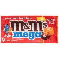 M&M's Chocolate Candies, Peanut Butter, Mega, Share Size - 2.83 Ounce