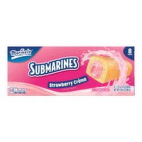Marinela Strawberry Crème Filled Snack Cakes, 8 count, 9.84 oz