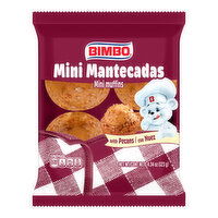 Bimbo Mini Mantecadas con Nuez Pecan Mini Muffins, 4 count, 4.34 oz