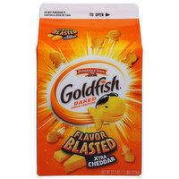 Goldfish Snack Crackers, Xtra Cheddar, Flavor Blasted, Baked, 27.3 Ounce