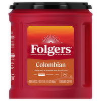 Folgers Coffee, Ground, Medium, Colombian - 33.7 Ounce