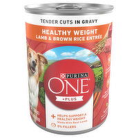 Purina One Dog Food, Lamb & Brown Rice Entree, Healthy Weight, Adult - 13 Ounce