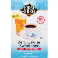 First Street Sweetener with Aspartame, Zero Calorie - 400 Each