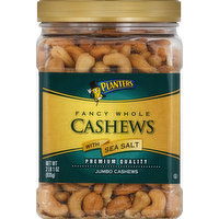 Planters Cashews, Fancy Whole, with Sea Salt, Jumbo - 33 Ounce