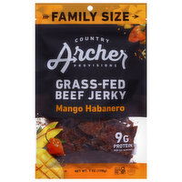 Country Archer Provisions Grass-Fed Mango Habanero Beef Jerky Family Size - 7 Ounce