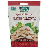 Fresh Gourmet Salad Topping, Sliced Almonds, Unsalted, Toasted - 3.5 Ounce