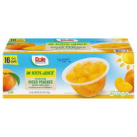 Dole Diced Peaches, Yellow Cling - 16 Each