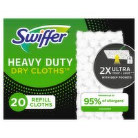 Swiffer Sweep + Mop, Wet Pads Refill, Floor Cleaner, Unscented, 20 Each