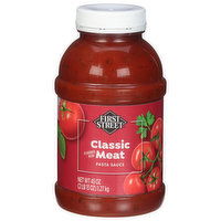 First Street Pasta Sauce, Classic Meat - 45 Ounce