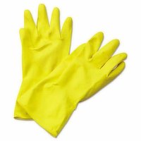 FS Yellow Latex Flock Lined Gloves X Large - 1 Each