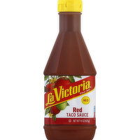 La Victoria Taco Sauce, Red, Med, 15 Ounce