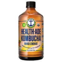 Health-Ade Kombucha, Mango Lemonade - 16 Ounce
