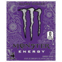 Monster 4 Pack Ultra Violet Energy Drink - 4 Each