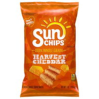 SunChips Whole Grain Snacks, Harvest Cheddar - 7 Ounce