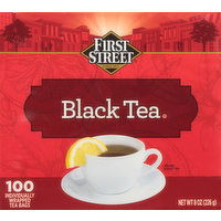 First Street Black Tea, Bags, 100 Each