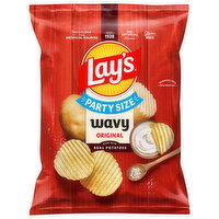 Lay's Wavy Original Potato Chips Party Size - 368.5 Gram