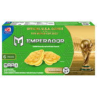 Emperador Sandwich Cookies, Lemon, 6 Packs, 6 Each