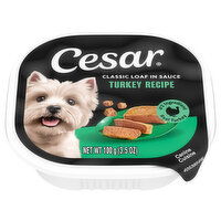 Cesar Canine Cuisine, Turkey Recipe, Classic Loaf in Sauce