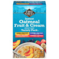 First Street Variety Pack Fruit & Cream Instant Oatmeal - 8 Each