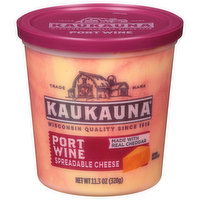 Kaukauna Spreadable Cheese, Port Wine - 11.3 Ounce