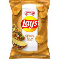 Lay's Potato Chips, Crispy Taco Flavored - 7.75 Ounce