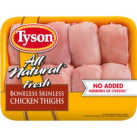 Tyson All Natural* Fresh Boneless Skinless Chicken Thighs - 1.9 Pound