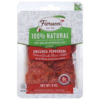 Fiorucci Pepperoni, Uncured, 100% Natural - 6 Ounce