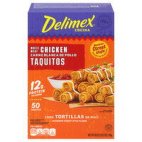 Delimex Taquitos, White Meat Chicken - 50 Each