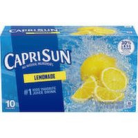 Caprisun Naturally Flavored Lemonade Juice Drink, 6 oz Pouches - 60 Ounce