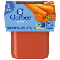 Gerber Carrot, Sitter 2nd Foods, 2 Each