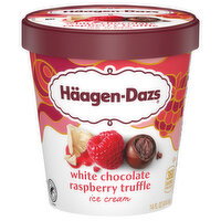 Haagen-Dazs White Chocolate Raspberry Truffle Ice Cream - 14 Fluid ounce