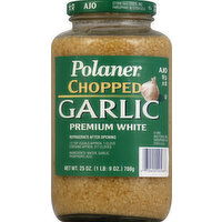 Polaner Garlic, Premium White, Chopped - 25 Ounce