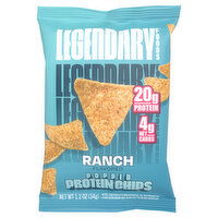 Legendary Foods Protein Chips, Ranch Flavored, Popped - 1.2 Ounce