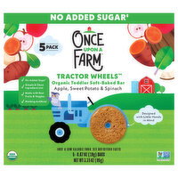 Once Upon a Farm Bars, Organic, Soft-Baked, Apple, Sweet Potato & Spinach, Toddler - 5 Each