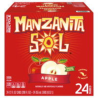 Manzanita Sol Soda, Apple - 288 Ounce