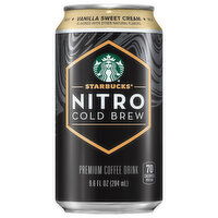 Starbucks Nitro Cold Brew Premium Vanilla Sweet Cream Coffee Drink
