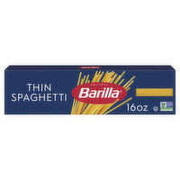 Barilla Thin Spaghetti - Non-GMO Pasta Made with Durum Wheat Semolina & Kosher Certified Pasta, 16 Ounce