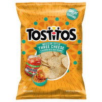 Tostitos Tortilla Chips, Three Cheese, Mexican Style, Bite Size Rounds - 11 Ounce